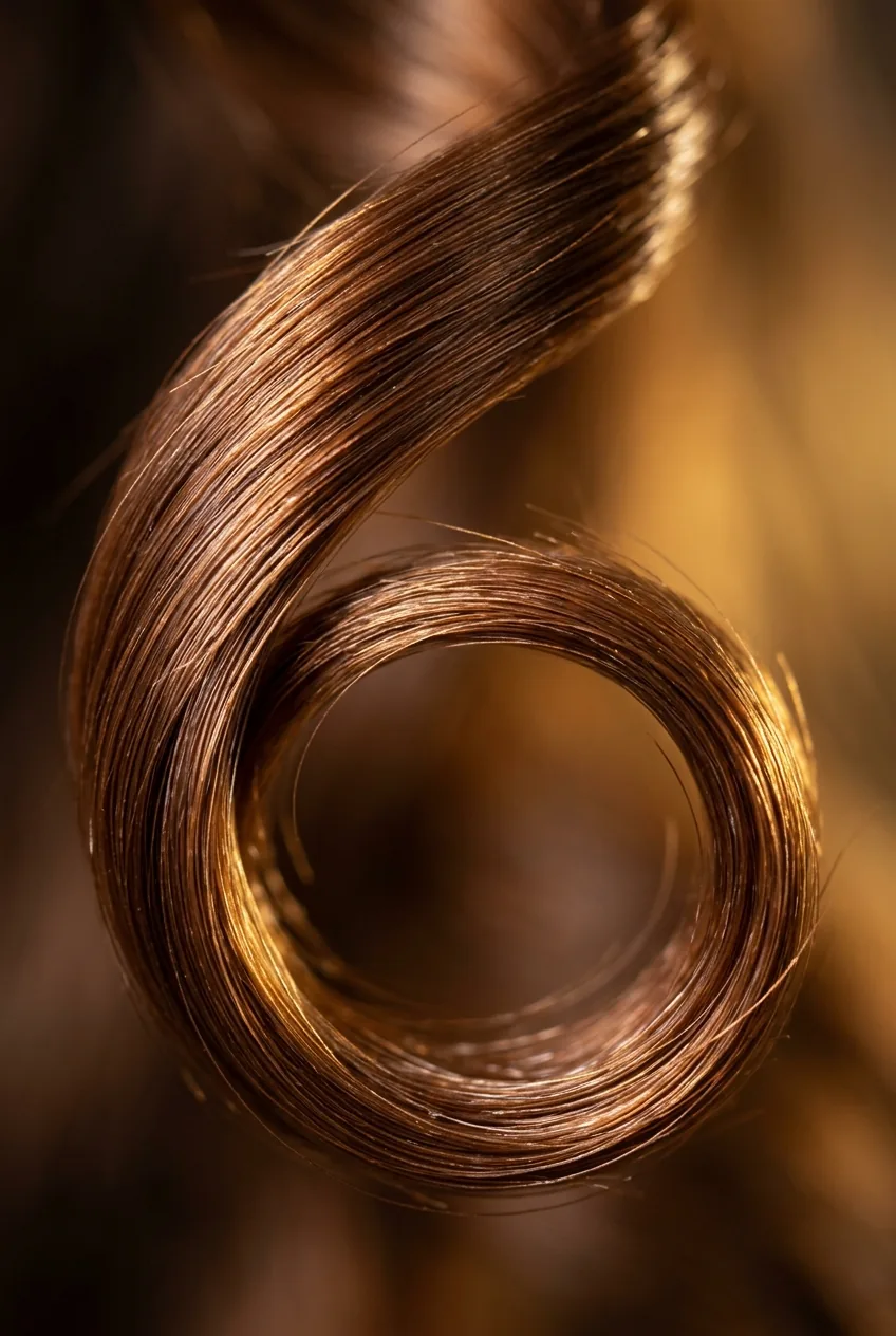 Extreme close-up of single perfect wave curl showing spiral structure and light reflection