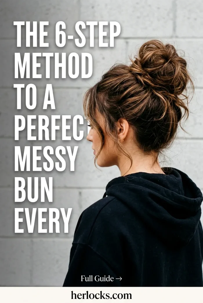 Messy buns that actually stay put? My 6-step method creates that effortless look in under 3 minutes — step 4 is the game changer.