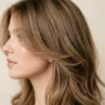 Professional soft layered hairstyle showing seamless graduation and natural movement in studio lighting