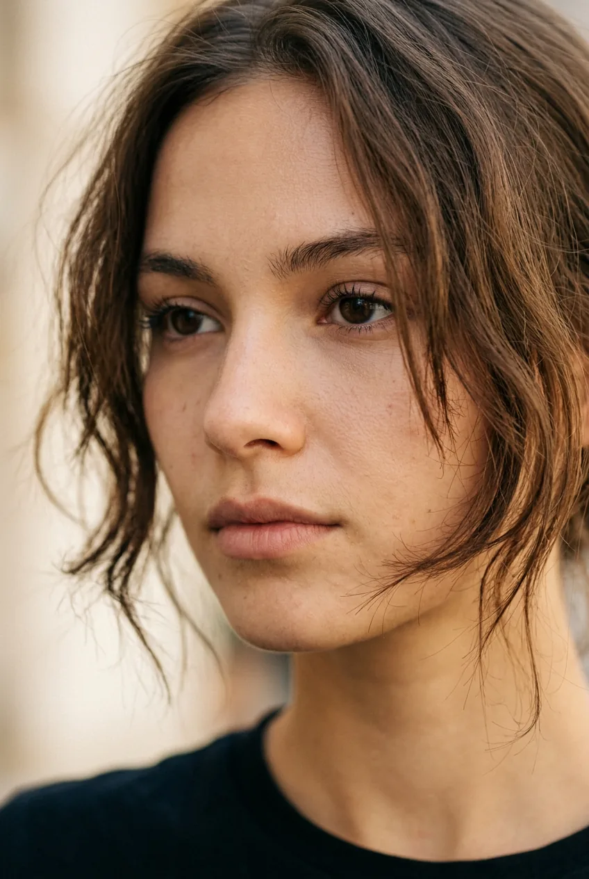Example of poorly cut face framing layers showing choppy uneven placement and incorrect angles