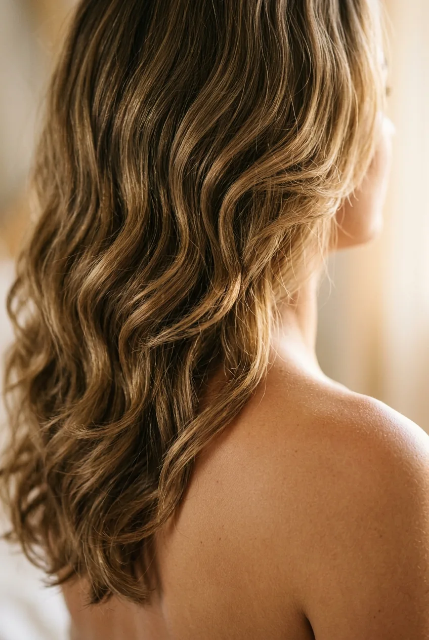 Reverse layered long waves showing rounded shape with progressively shorter bottom layers