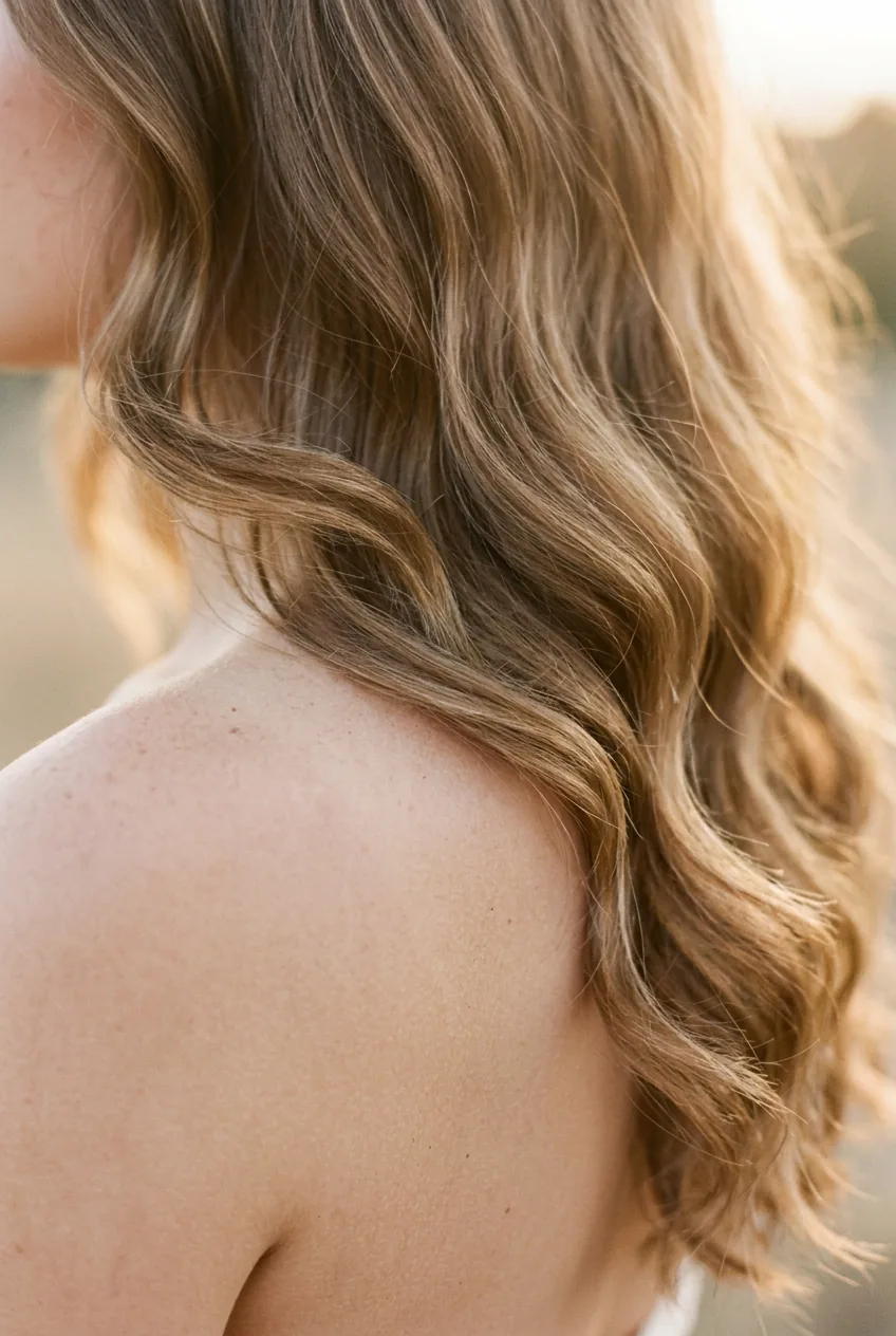 Soft romantic cascading waves with dreamy ethereal texture and fairy-tale flow